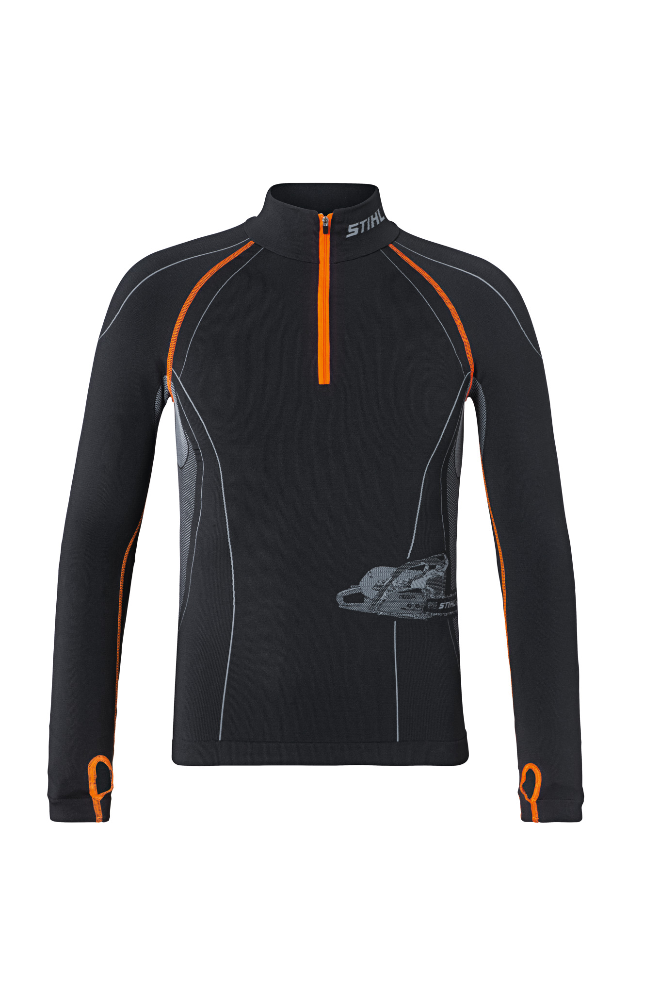 Maglietta tecnica ADVANCE manica lunga nero