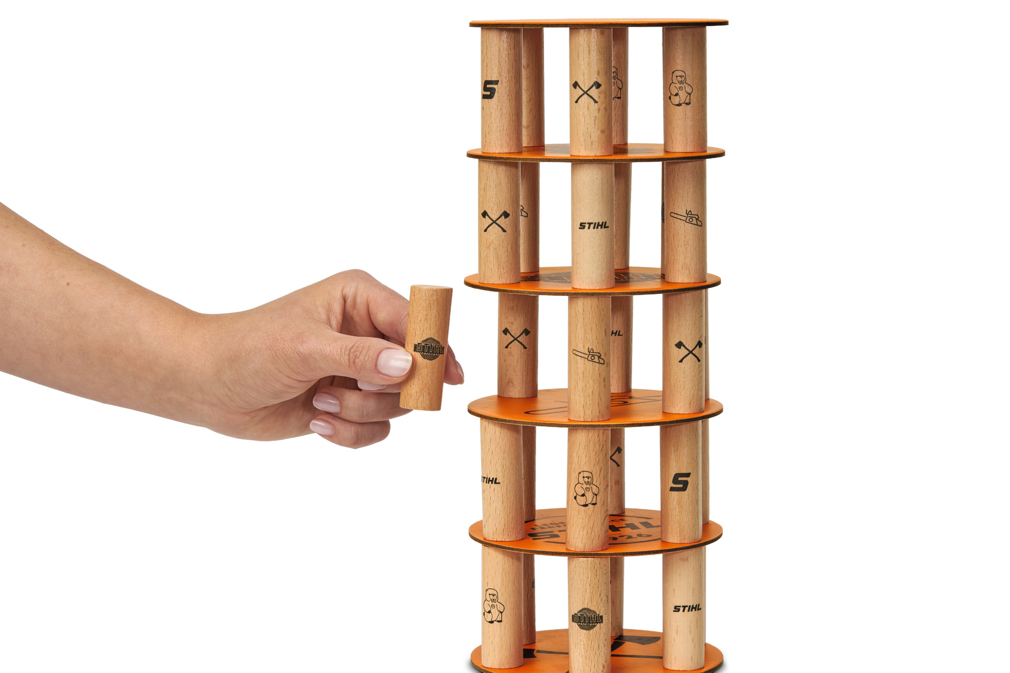 Kinderspiel Wackelturm STIHL WOOD