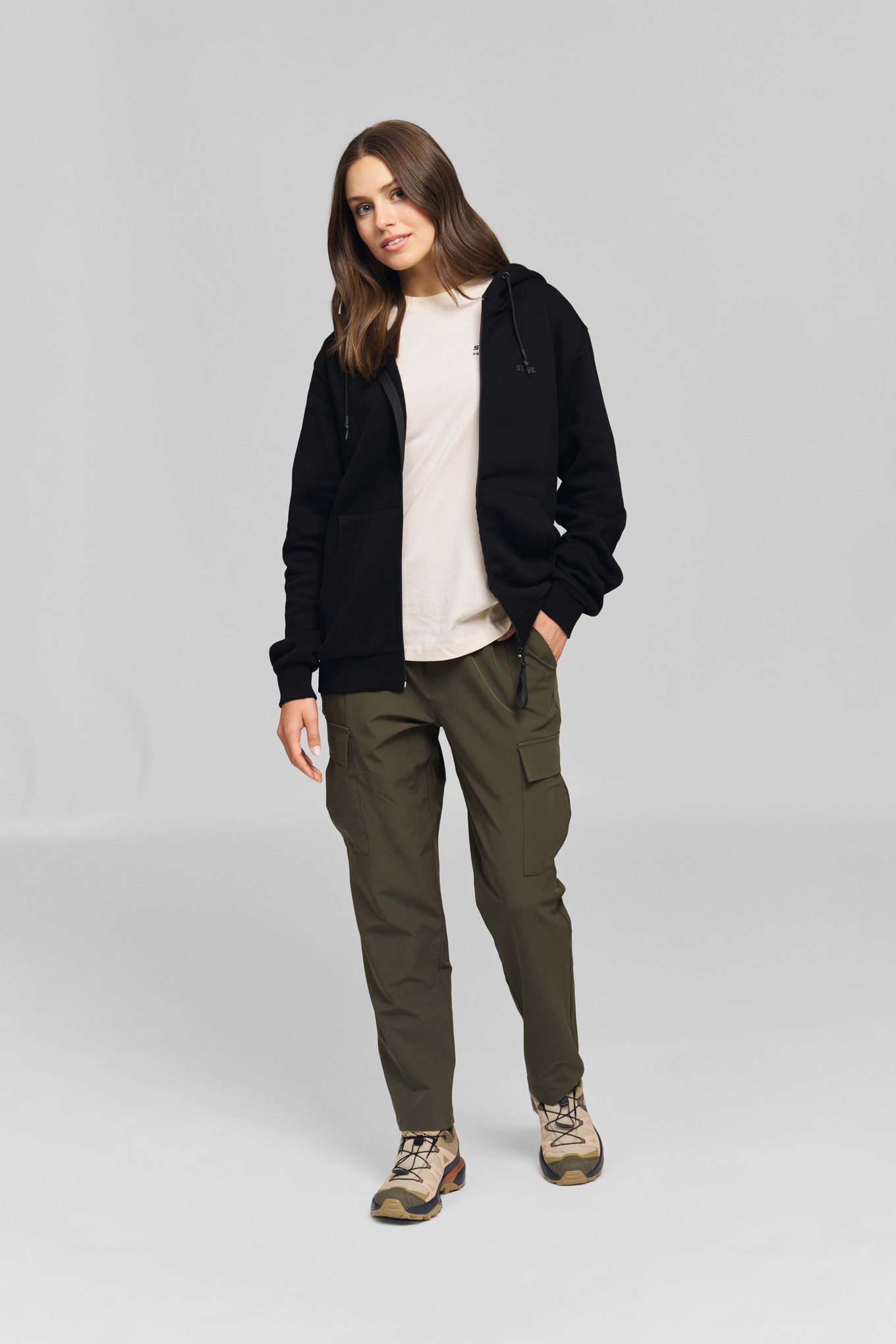 Felpa con cappuccio STIHL 100 REFLECTIVE nero