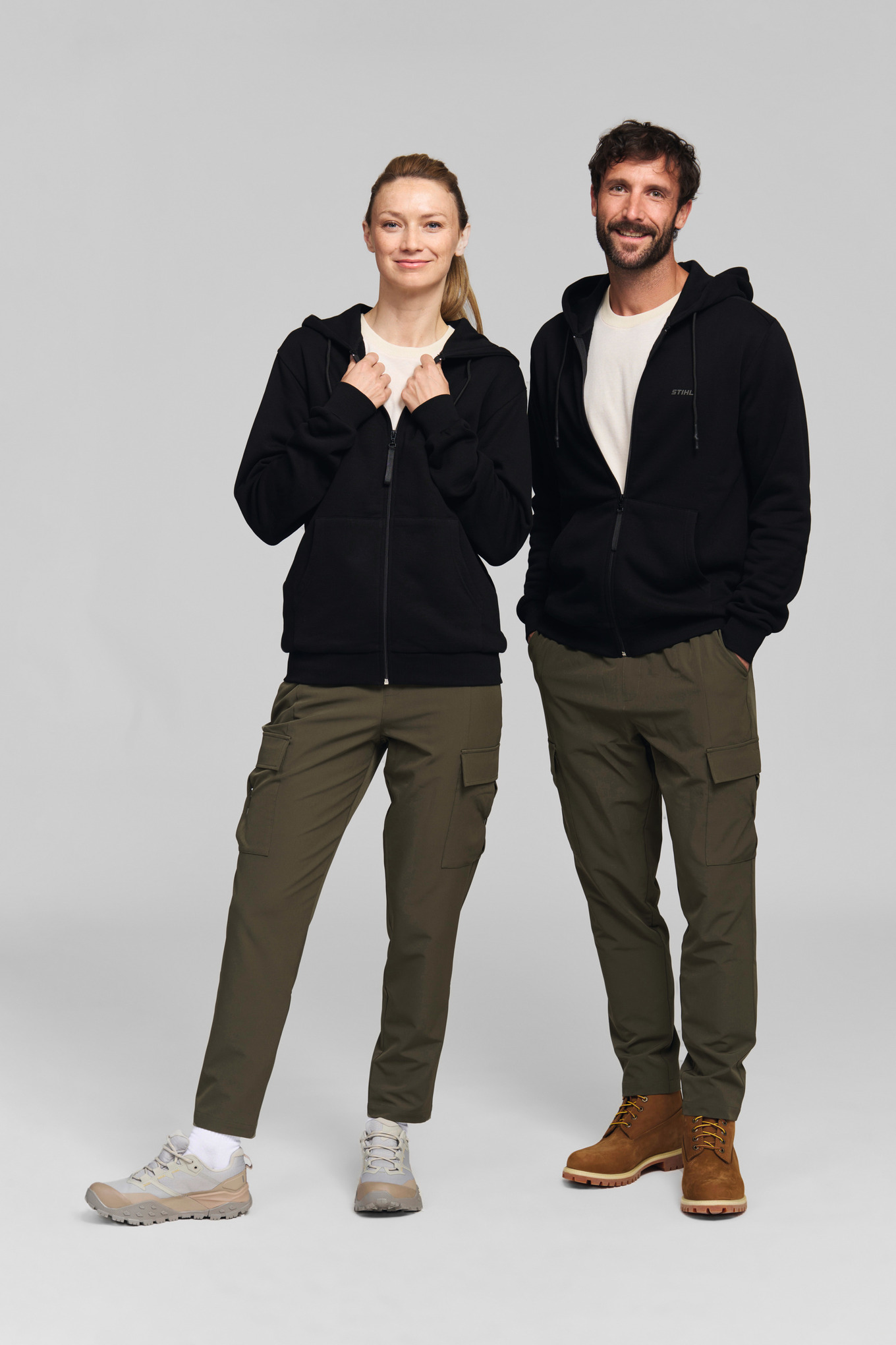 Felpa con cappuccio STIHL 100 REFLECTIVE nero