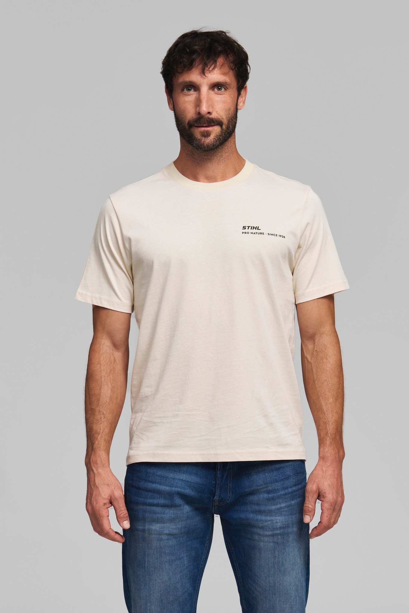 T-Shirt TREE CIRCLE beige Herren