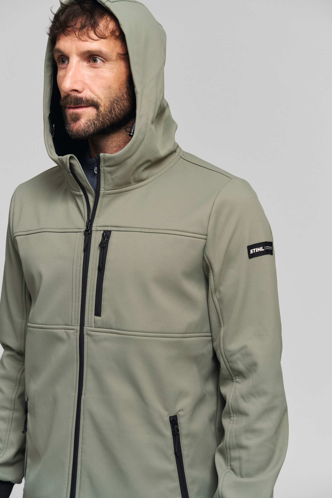 Softshelljacke CASUAL grün