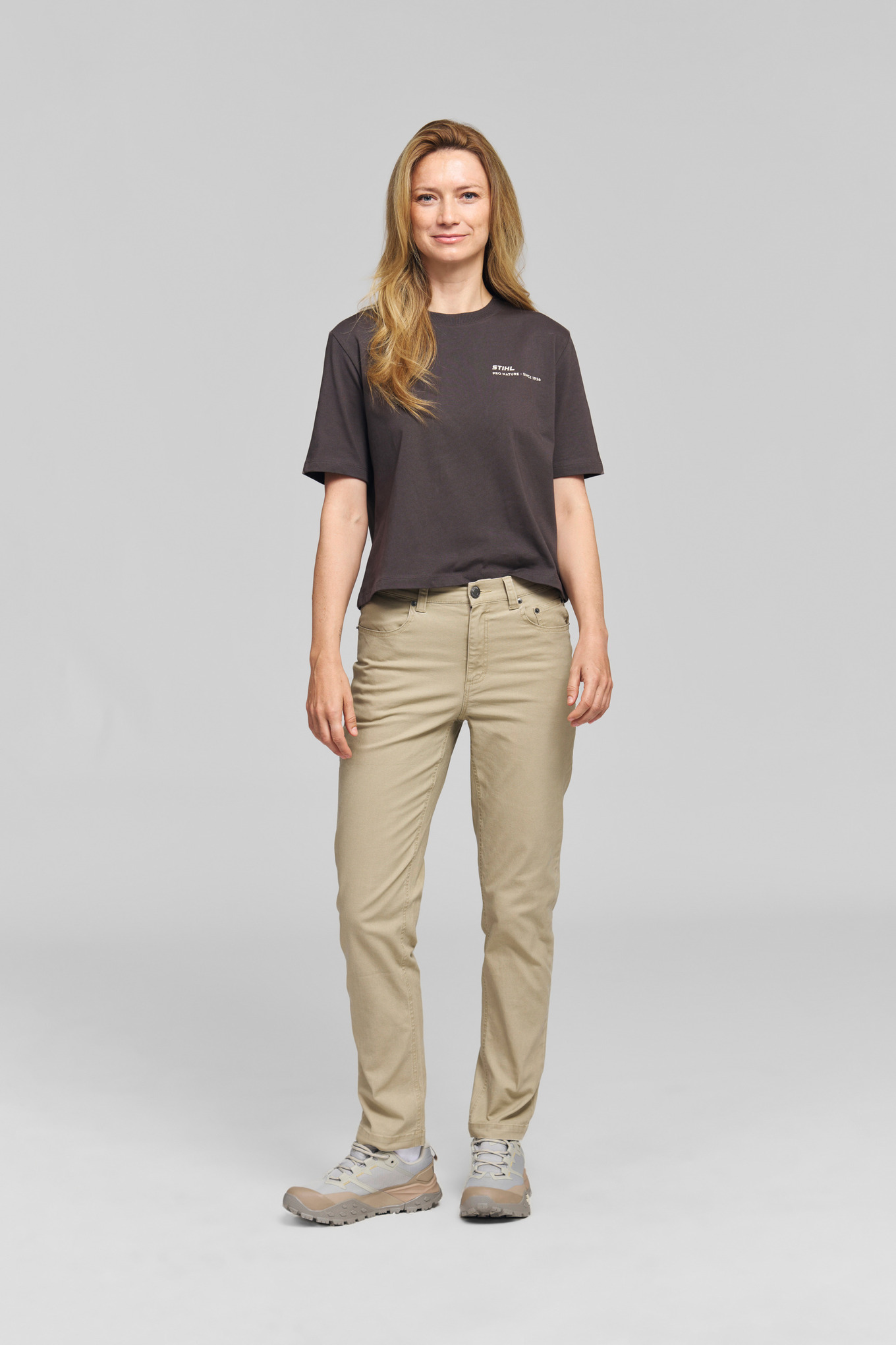 T-Shirt TREE CIRCLE grau Damen