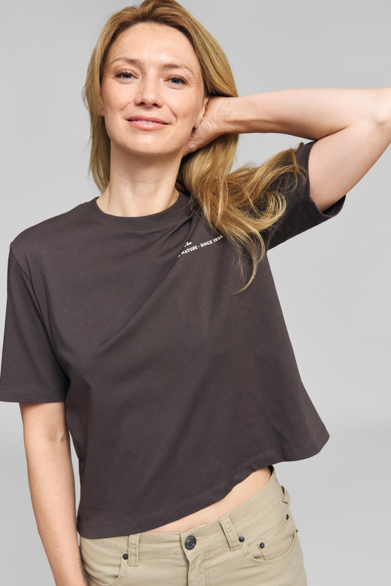 T-Shirt TREE CIRCLE grau Damen