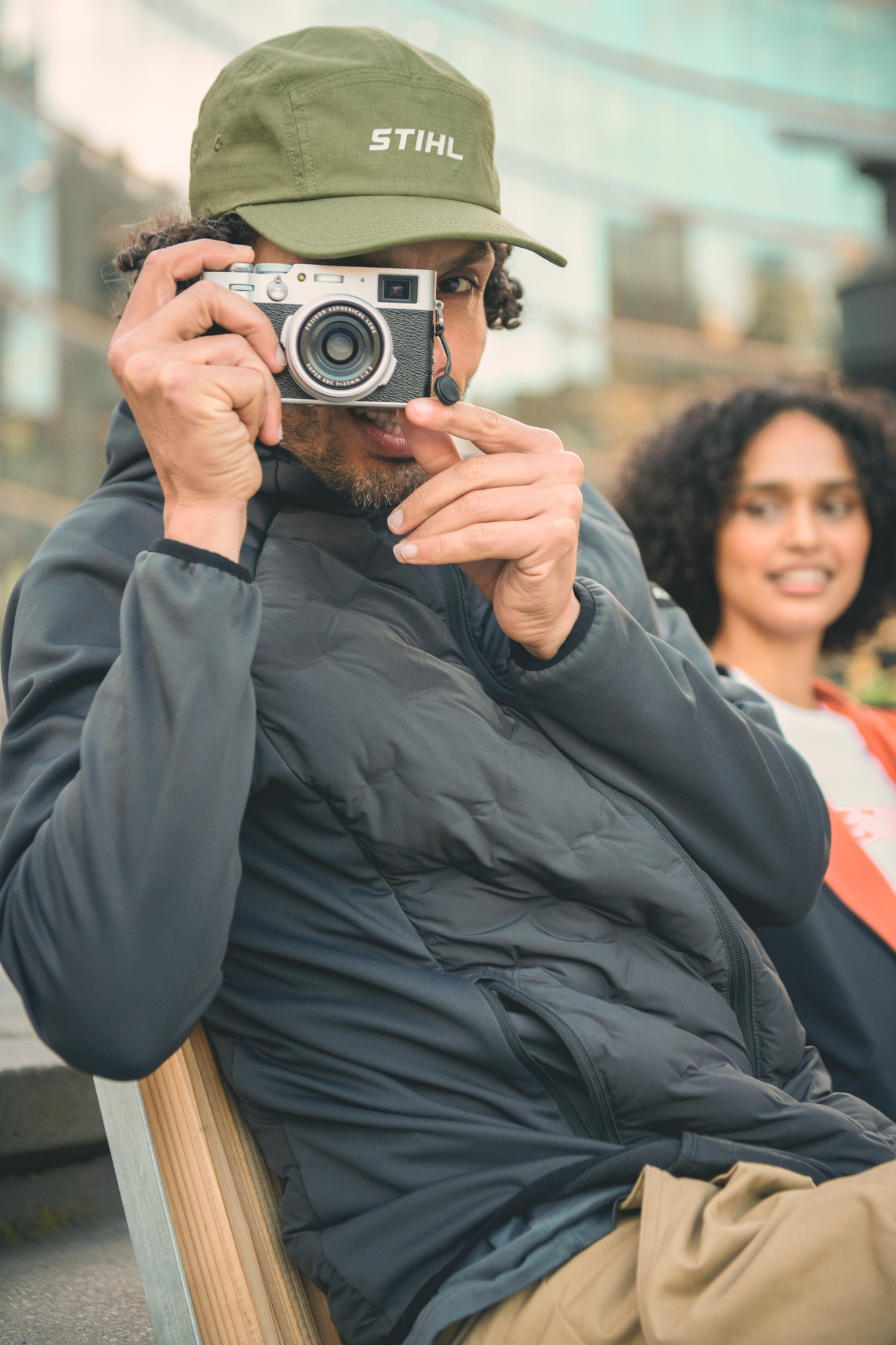 Jacke HYBRID HOOD grau Herren