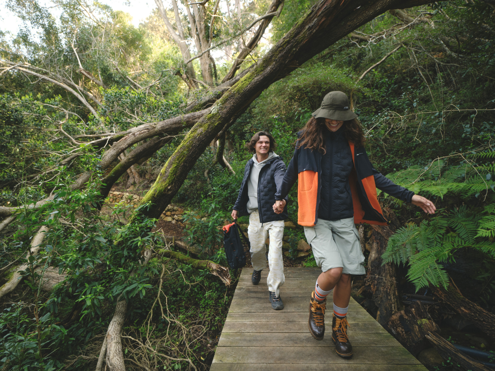 Jacke HYBRID HOOD grau Damen