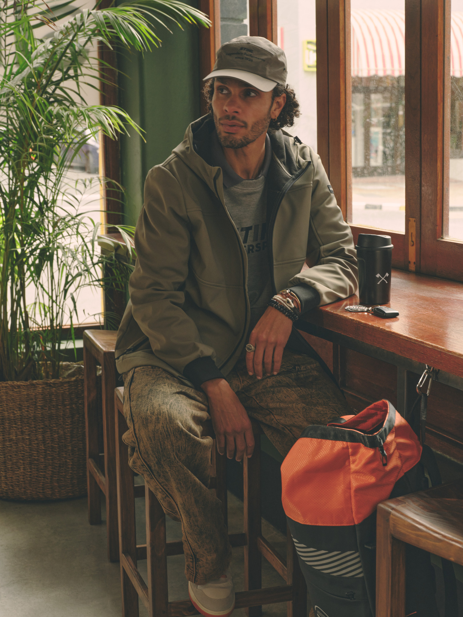 Softshelljacke CASUAL grün