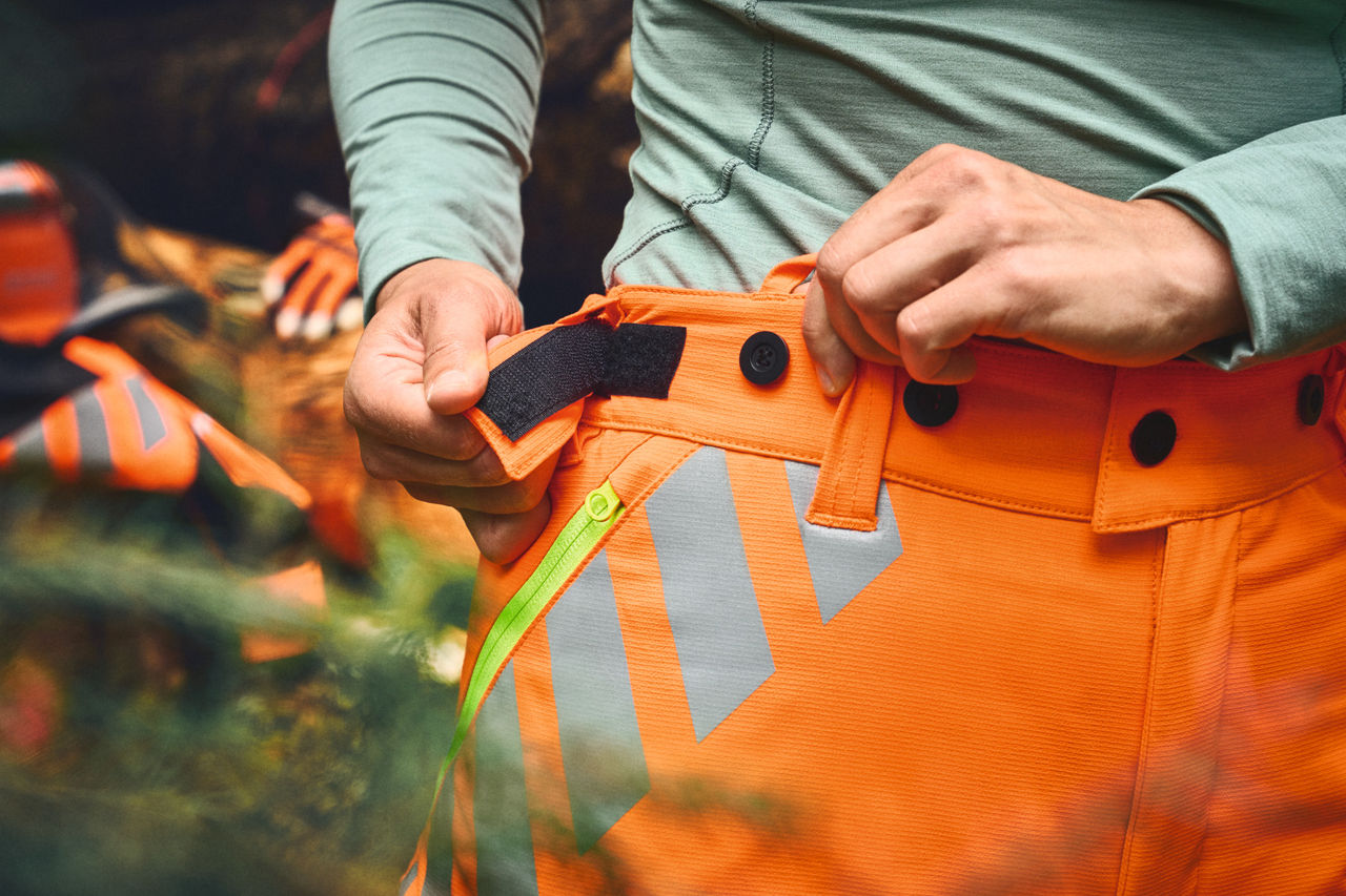 Gros plan sur le tour de taille ADVANCE FlexTEC ShellTEC réglable individuellement