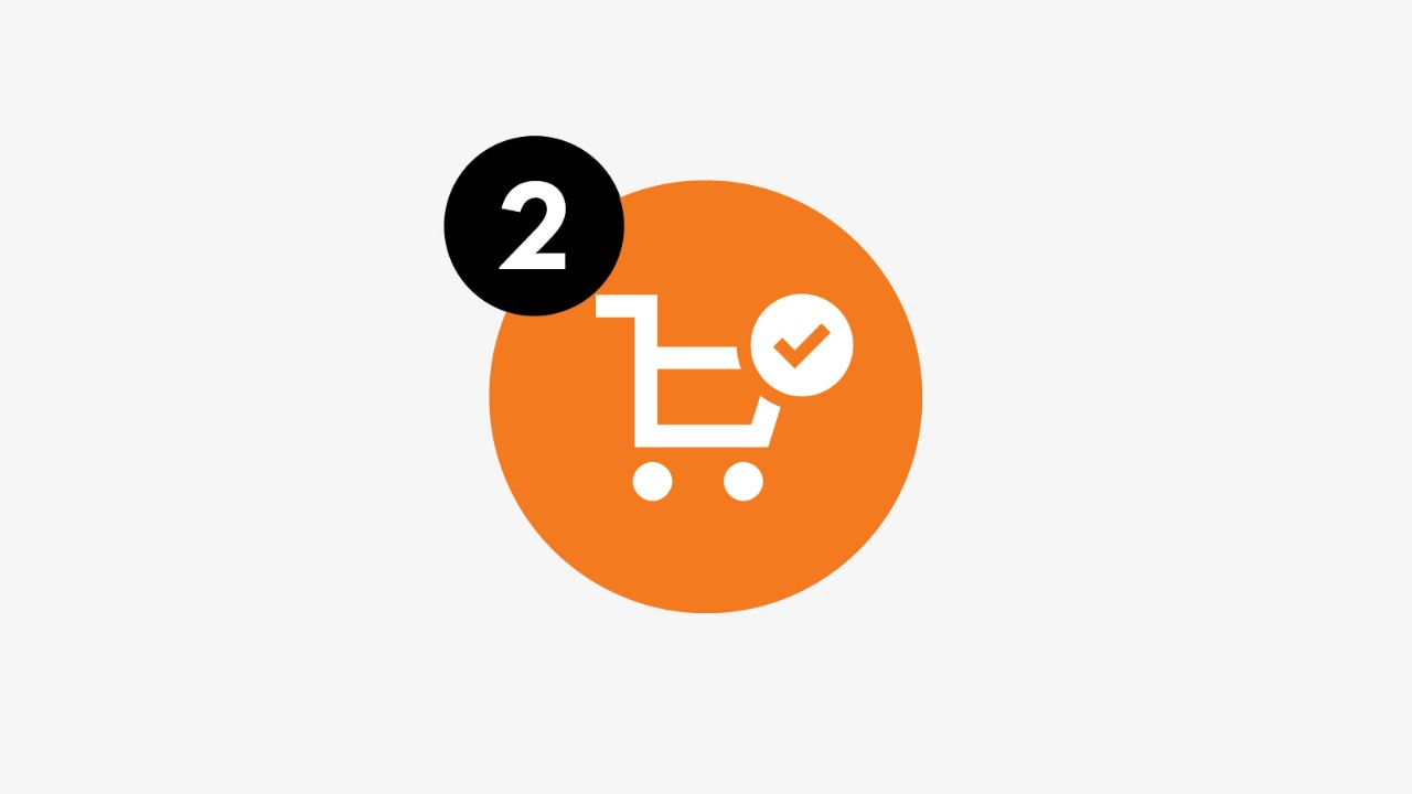 Icon shopping trolley