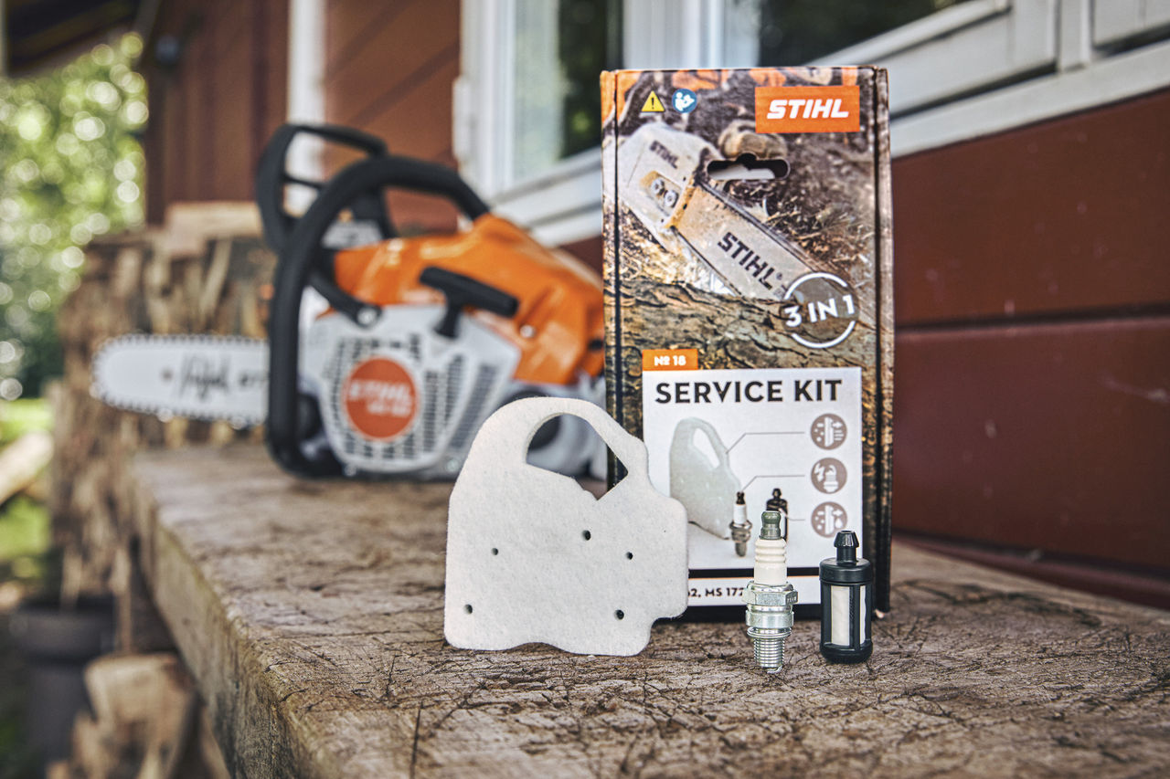  Kit di manutenzione con candela, filtro carburante e filtro aria per motosega a benzina STIHL MS 162